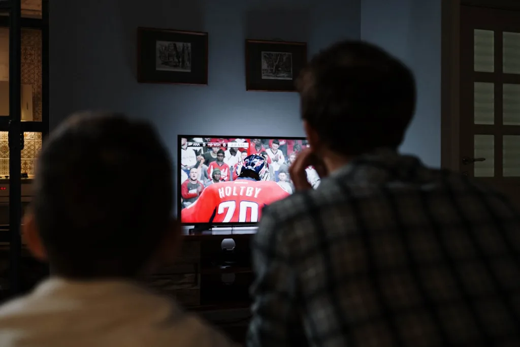 A vibrant display of streaming entertainment on a TV representing Premium IPTV