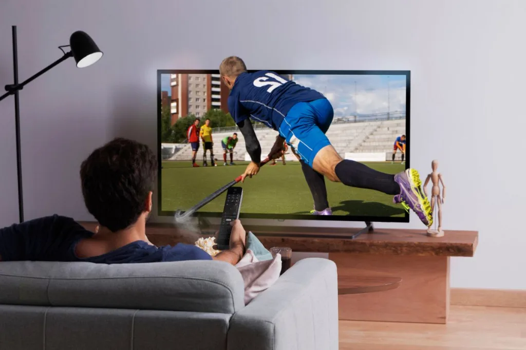 A collection of screens showing live sports streamed via the best IPTV for sports.