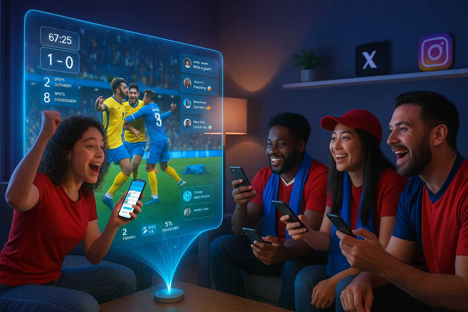 social media sports